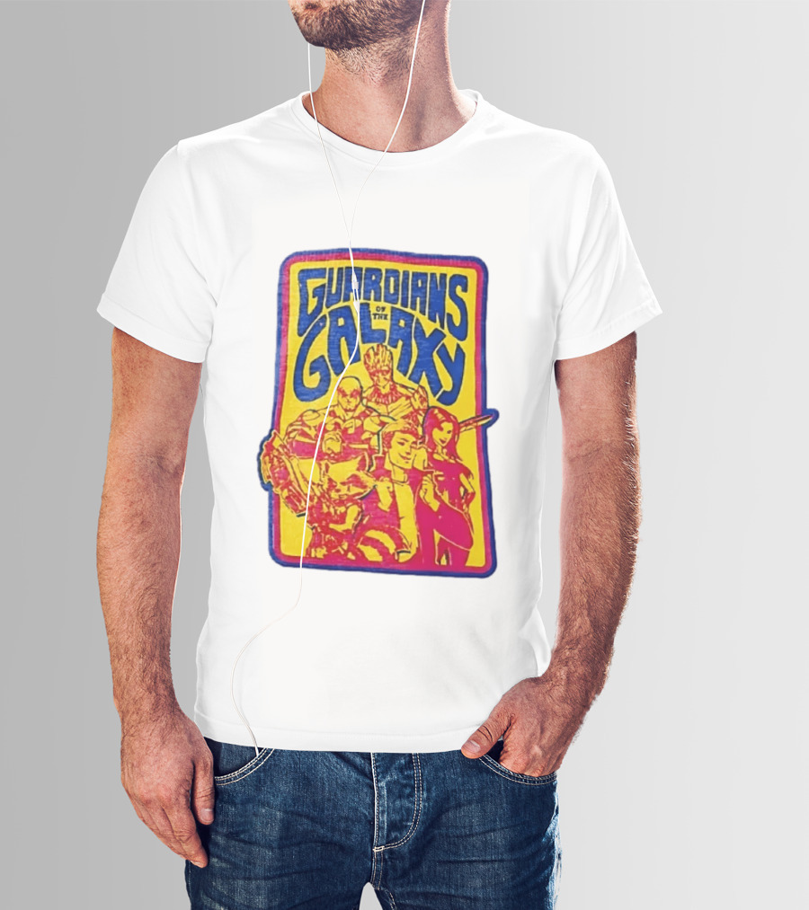 Guardians Of The Galaxy Star Lord Groot Rocket Drax Gamora Marvel T-Shirt
