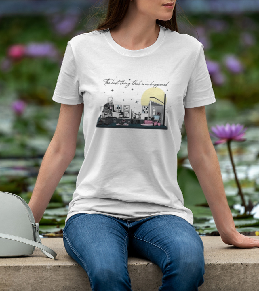 The Best Thing That Ever Happened Cityscape Moon And Stars T-Shirt