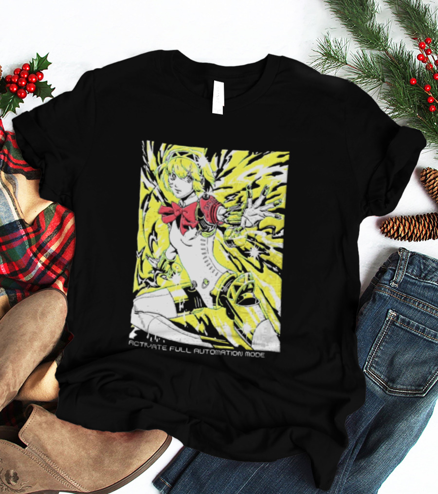 Aigis Persona 3 SEES Activate Full Automation Mode T-Shirt