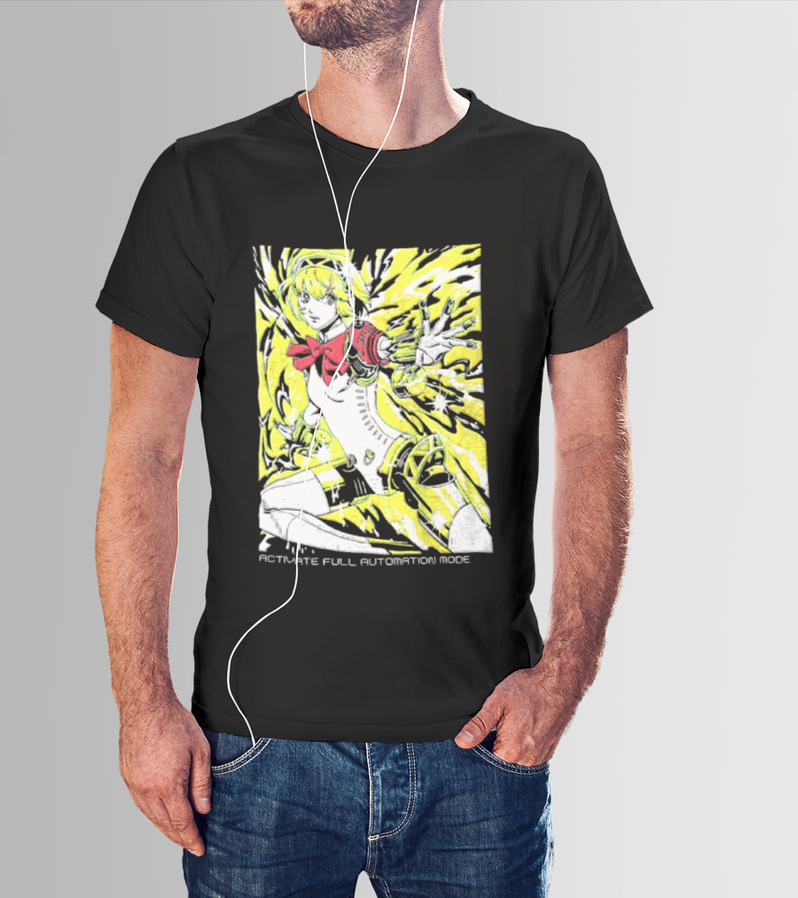 Aigis Persona 3 SEES Activate Full Automation Mode T-Shirt