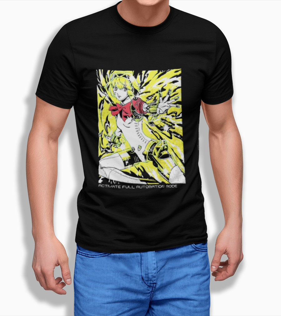 Aigis Persona 3 SEES Activate Full Automation Mode T-Shirt