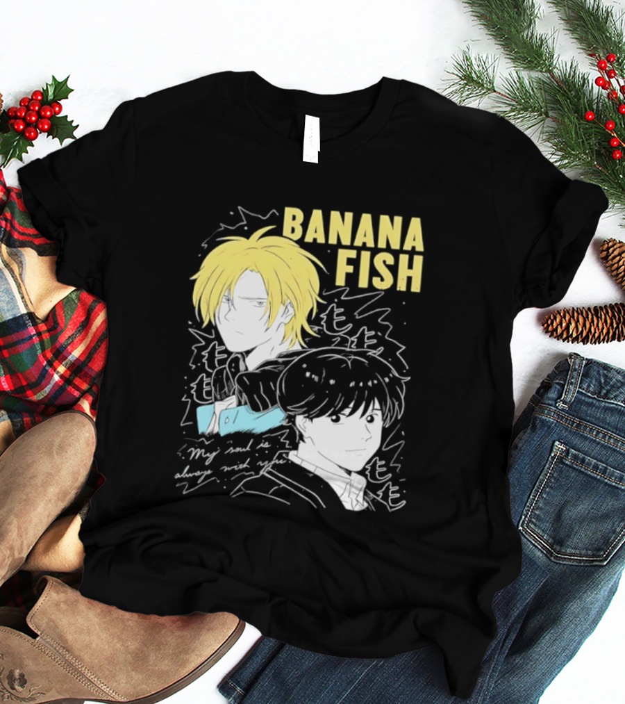 Banana Fish Ash And Eiji My Soul Is Always With You Anime Duo T-Shirt