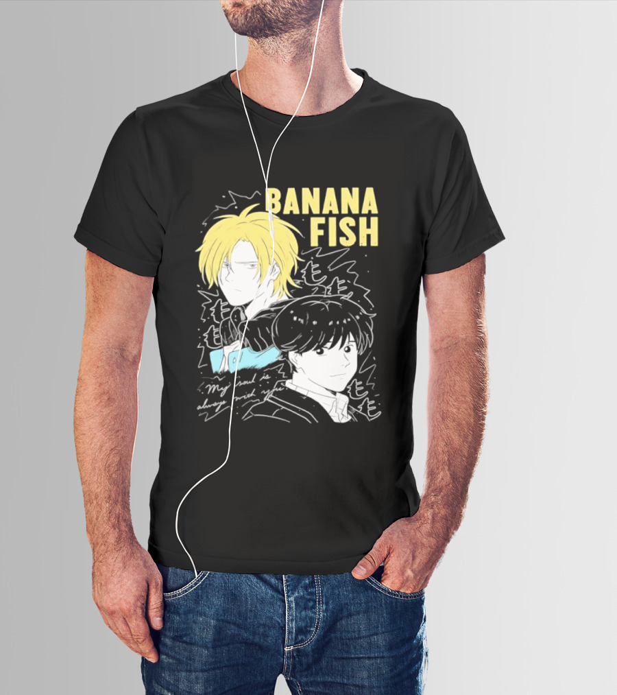 Banana Fish Ash And Eiji My Soul Is Always With You Anime Duo T-Shirt