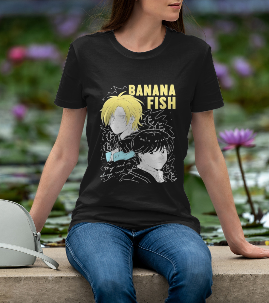 Banana Fish Ash And Eiji My Soul Is Always With You Anime Duo T-Shirt