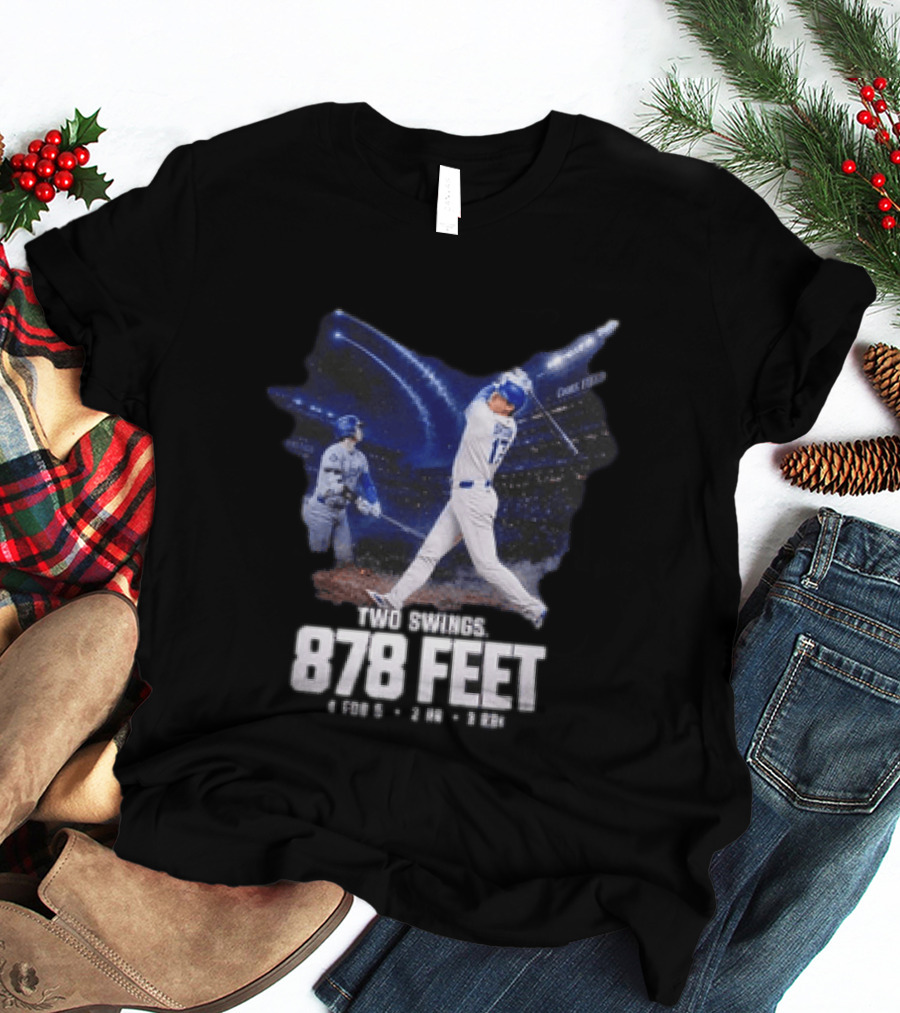 Shohei Ohtani The Shohei Show Two Swings 878 Feet LA Dodgers T-Shirt