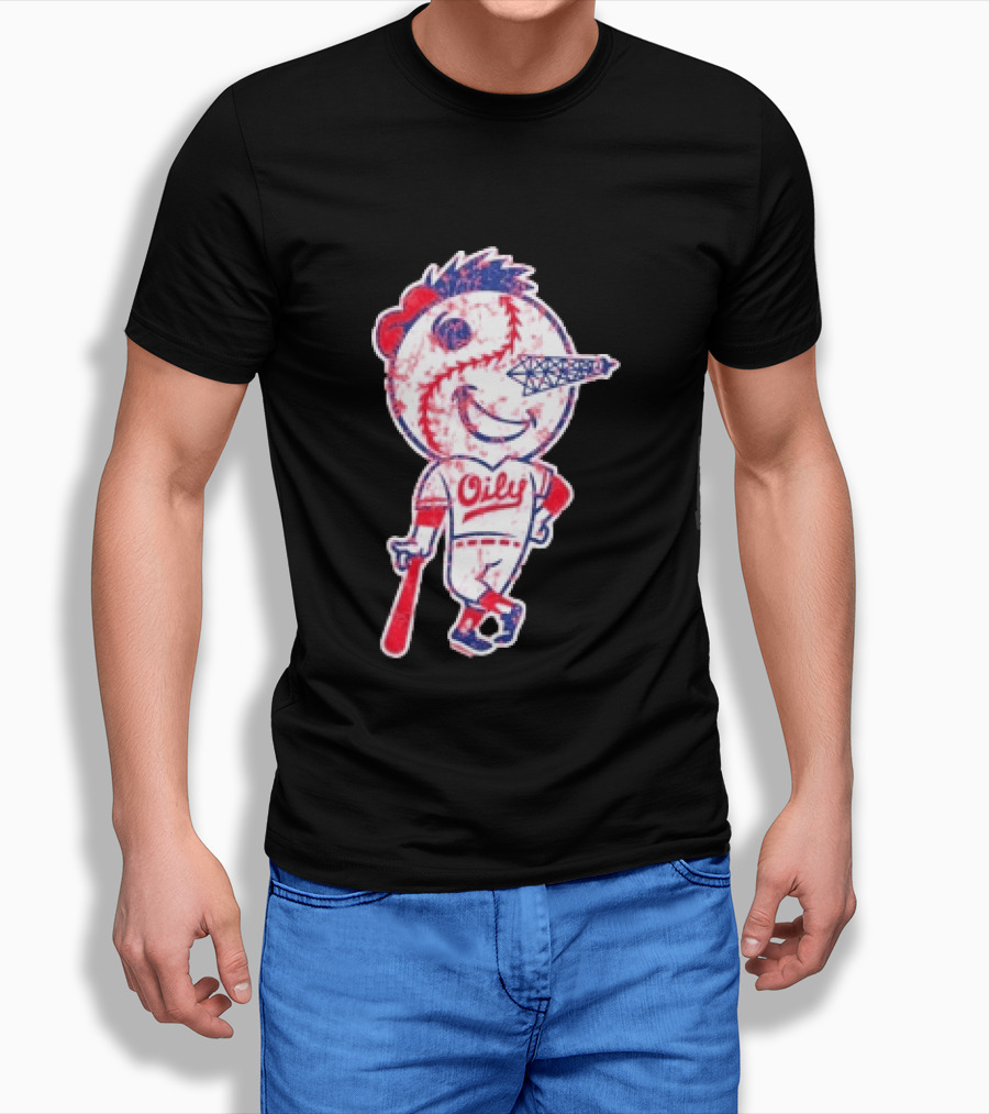 Tulsa Drillers Oily Distressed Baseball T-Shirt