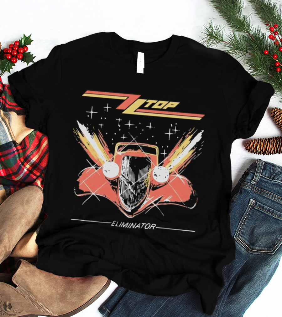 ZZ Top Eliminator Hot Rod Classic Rock Billy Gibbons T-Shirt