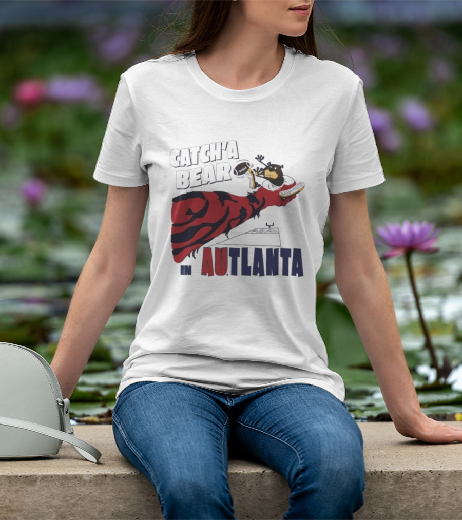 Catch'a Bear Auburn Tigers Vs Baylor Bears AUTlanta Tiger Stripe Football T-Shirt