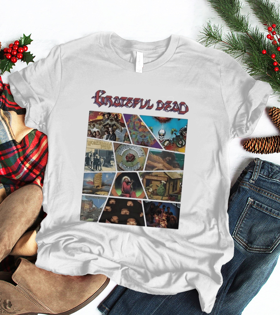 Grateful Dead Iconic Album Covers And Music History T-Shirt