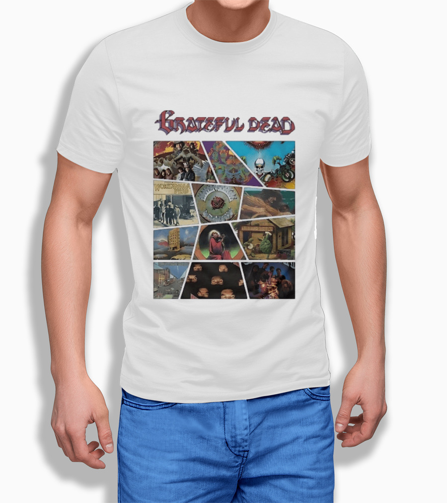 Grateful Dead Iconic Album Covers And Music History T-Shirt