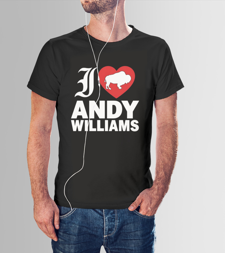 Andy Williams 2026 I Heart Buffalo T-Shirt