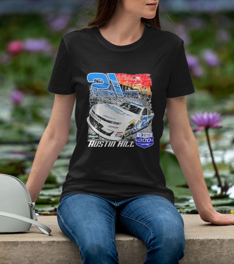 Austin Hill Richard Childress Racing February 2026 United Rentals 300 Daytona Race Winner Chevrolet 21 T-Shirt
