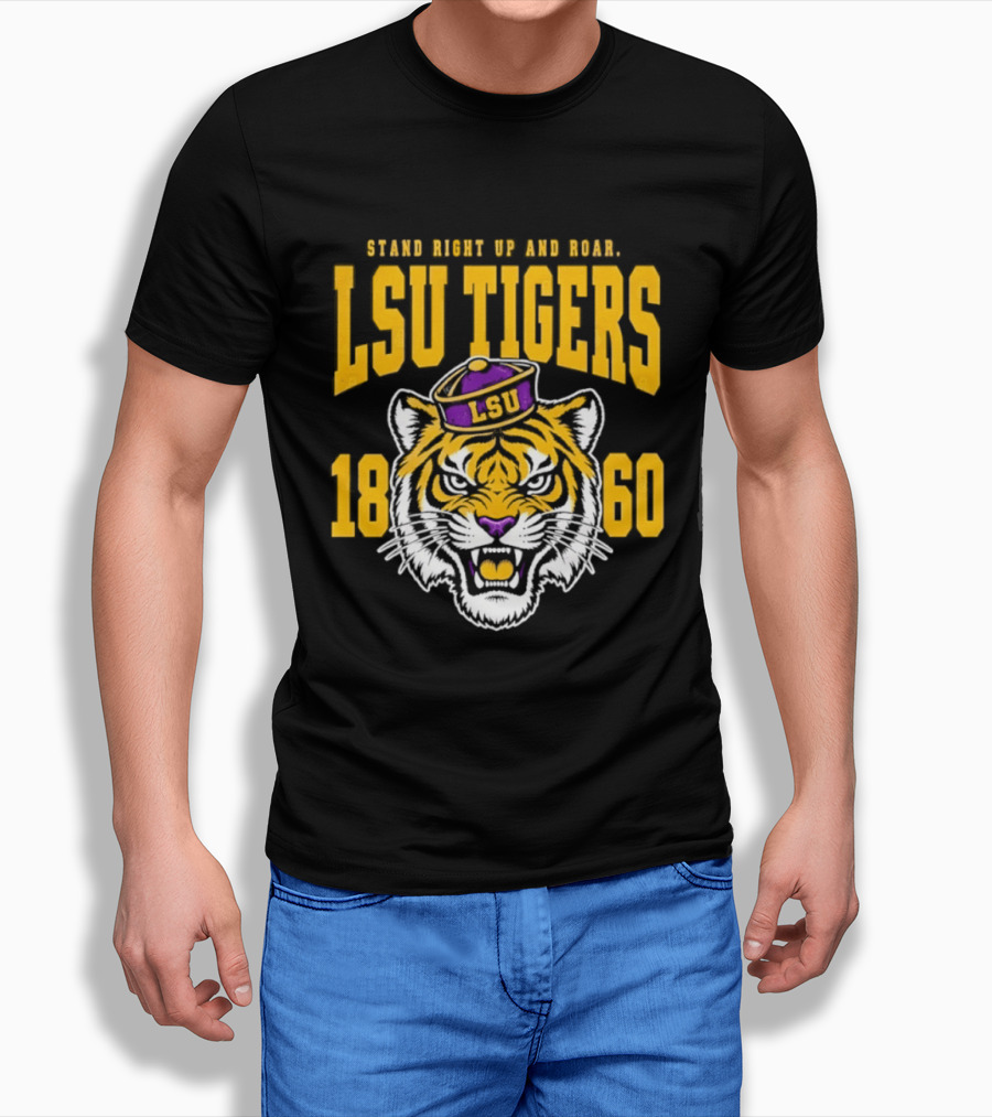 LSU Tigers Stand Right Up And Roar 1860 T-Shirt