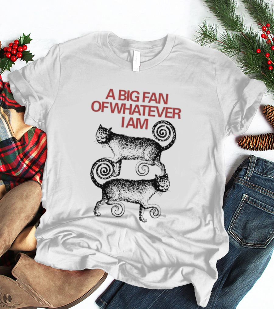 A Big Fan Of Whatever I Am Spiral Cats T-Shirt