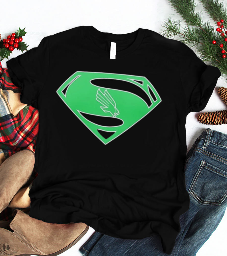 North Texas Mean Green UNT Superman T-Shirt