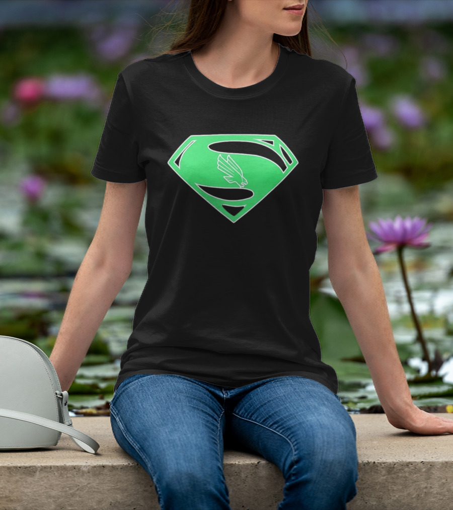 North Texas Mean Green UNT Superman T-Shirt