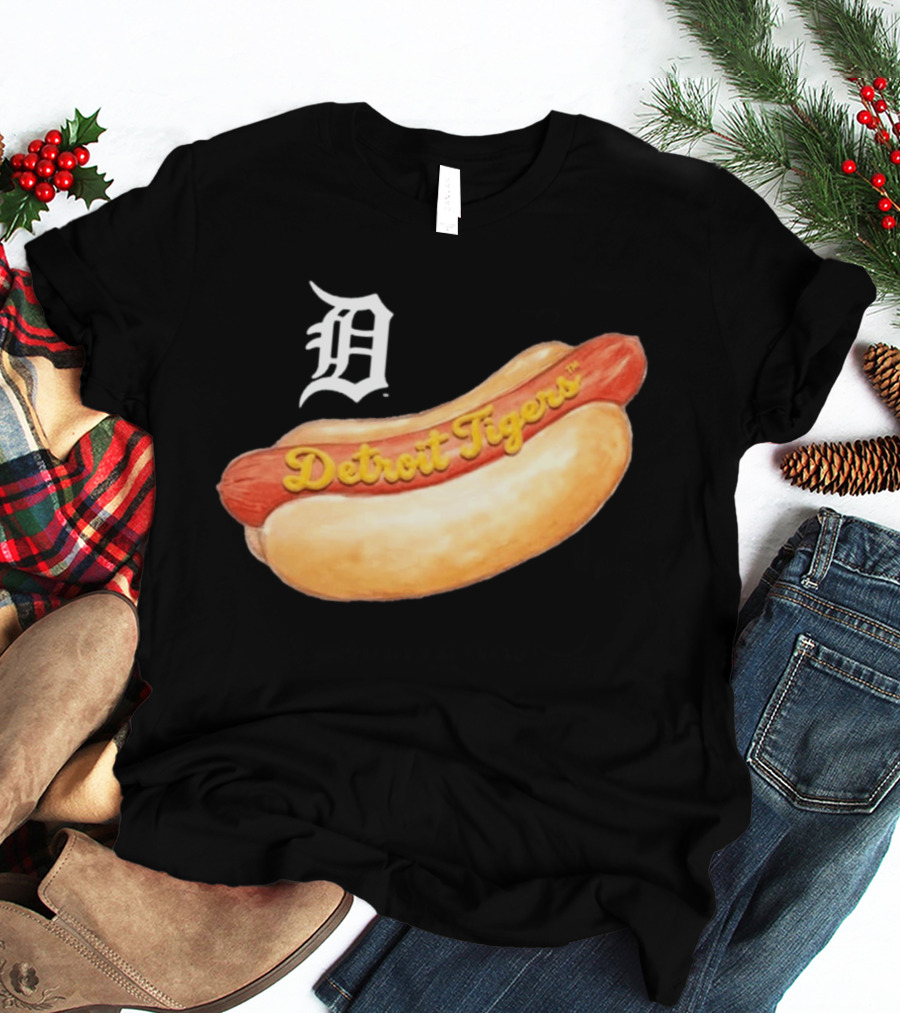 Detroit Tigers Youth Tiny Turnip Hot Dog T-Shirt