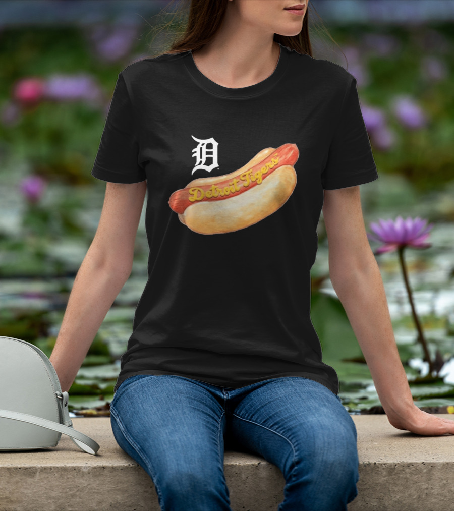 Detroit Tigers Youth Tiny Turnip Hot Dog T-Shirt