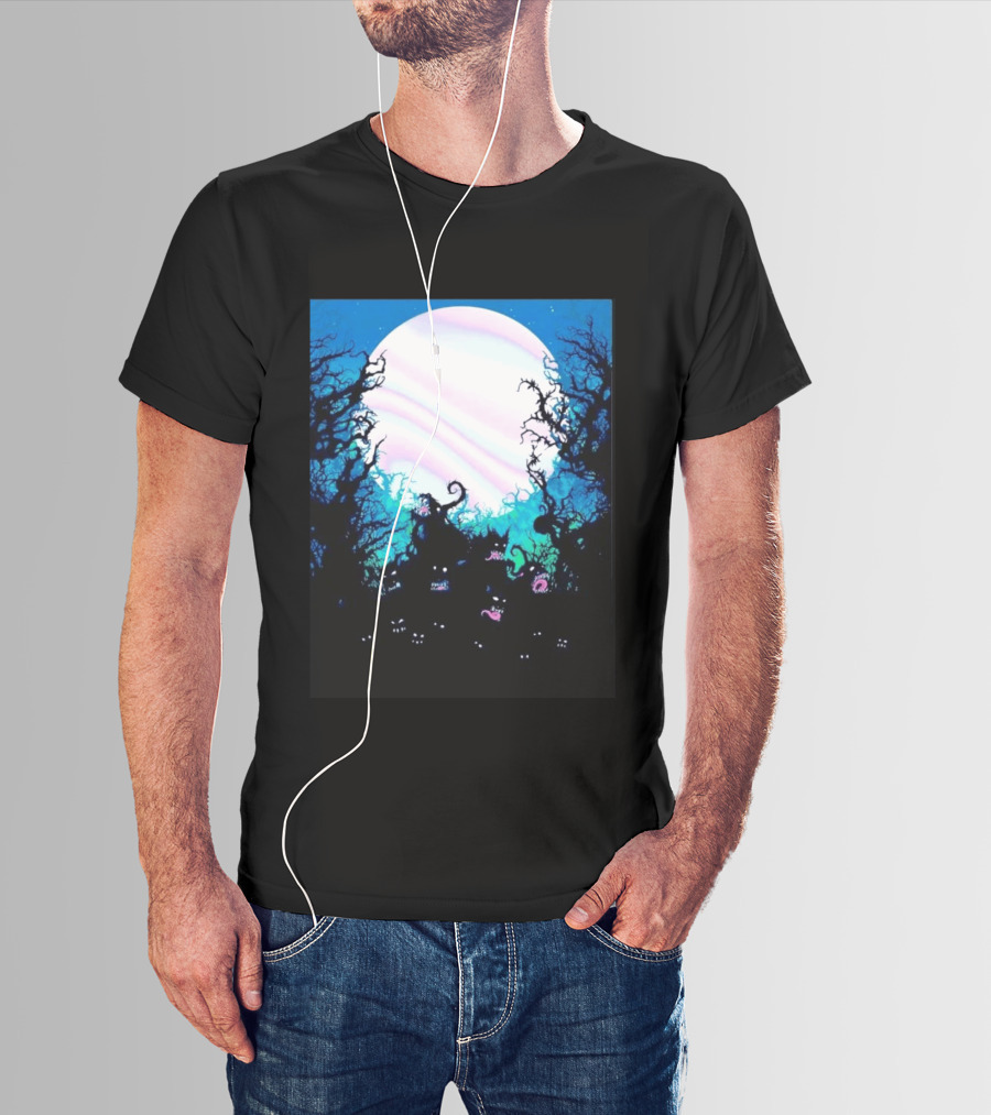 Gallows Orchestra Of Wolves Collection Full Moon Enchanted Forest Creatures T-Shirt