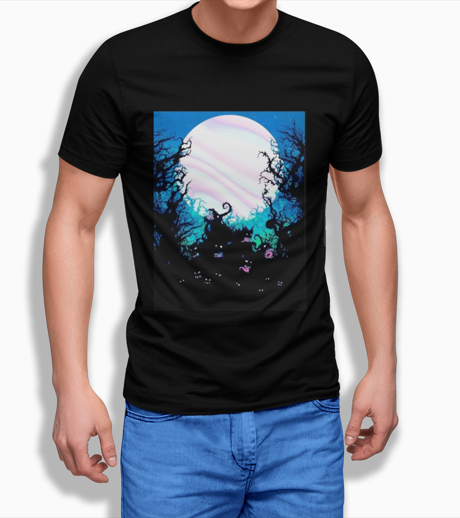 Gallows Orchestra Of Wolves Collection Full Moon Enchanted Forest Creatures T-Shirt