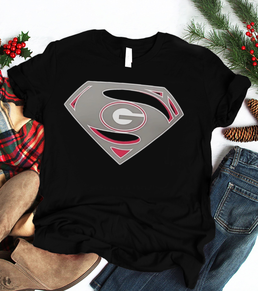 Georgia Bulldogs Superman UGA College Football G T-Shirt