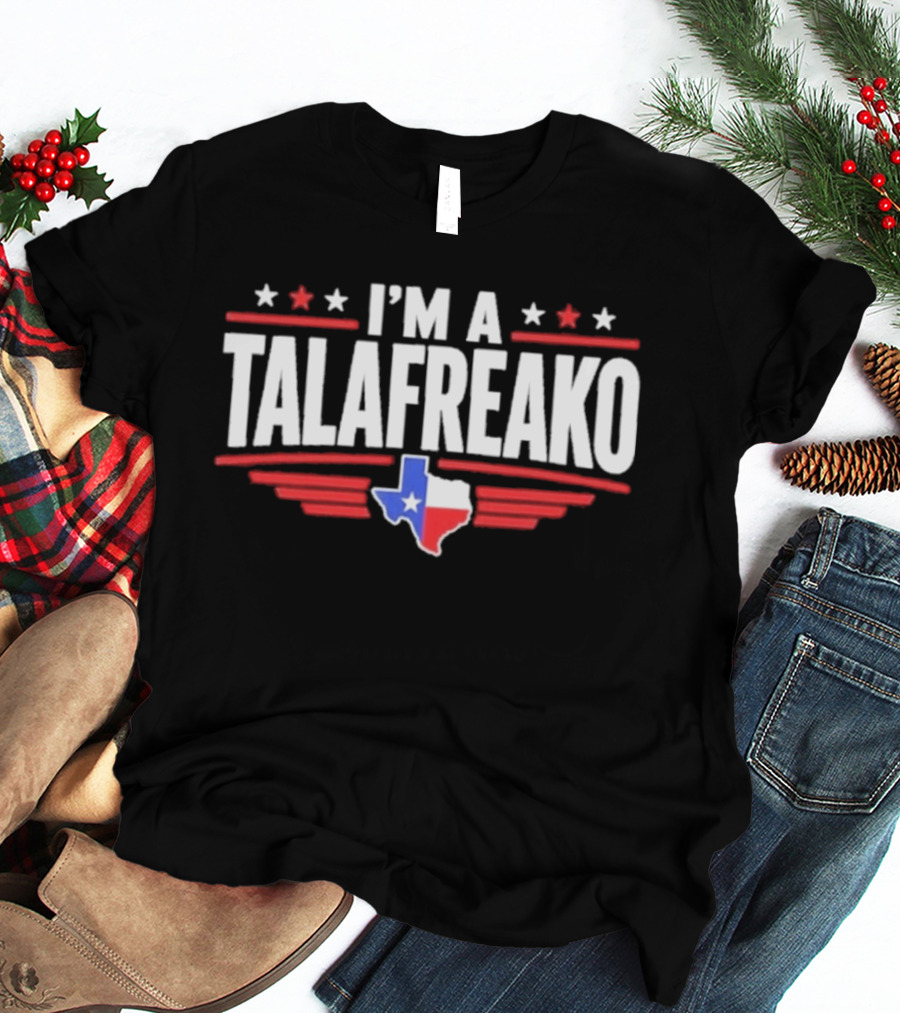 I'm A Talafreako Texas Map Stars Red White Blue T-Shirt