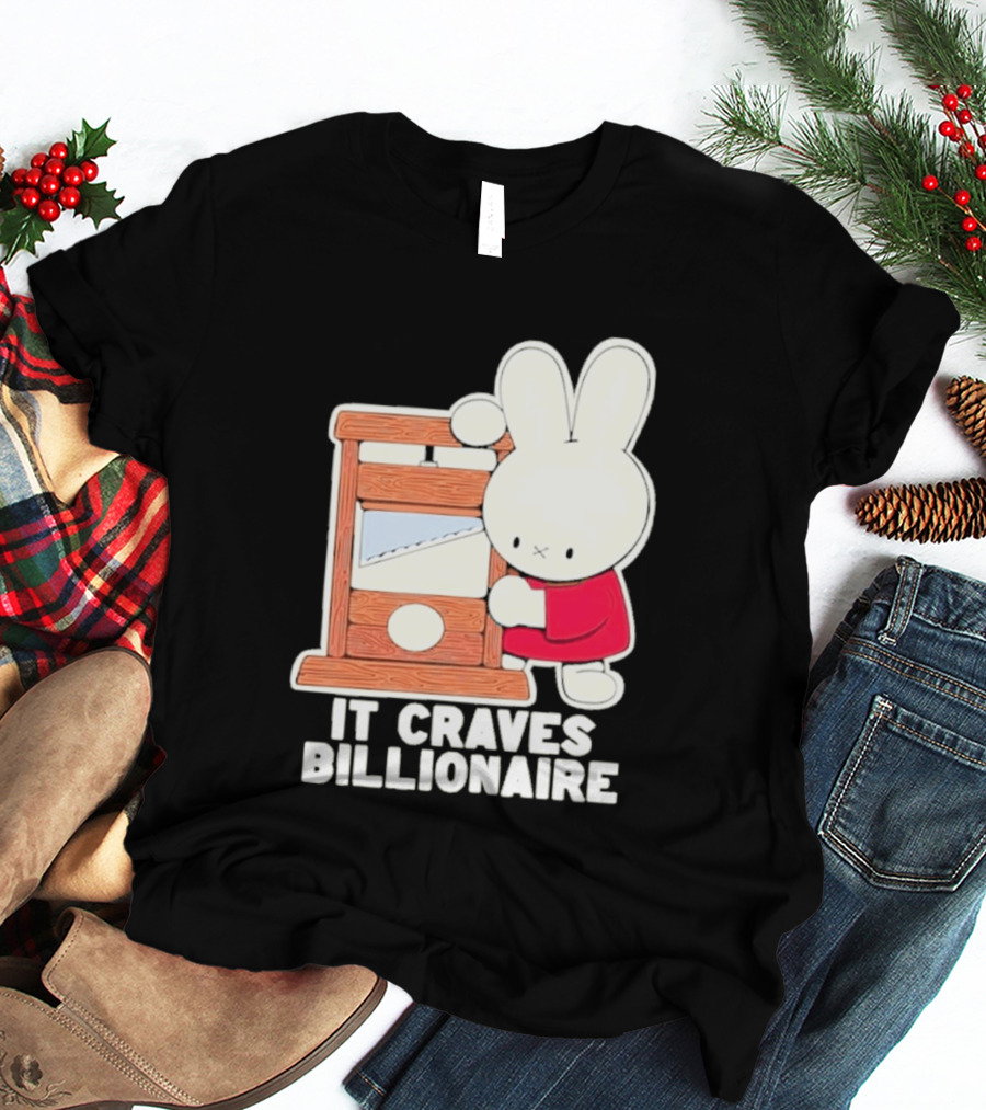 Villionaire Rabbit It Craves Billionaire Guillotine Red T-Shirt