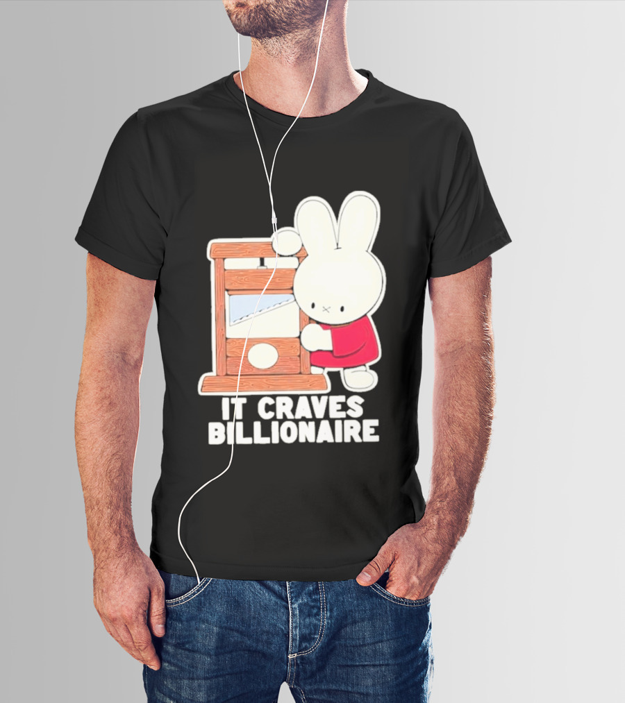 Villionaire Rabbit It Craves Billionaire Guillotine Red T-Shirt
