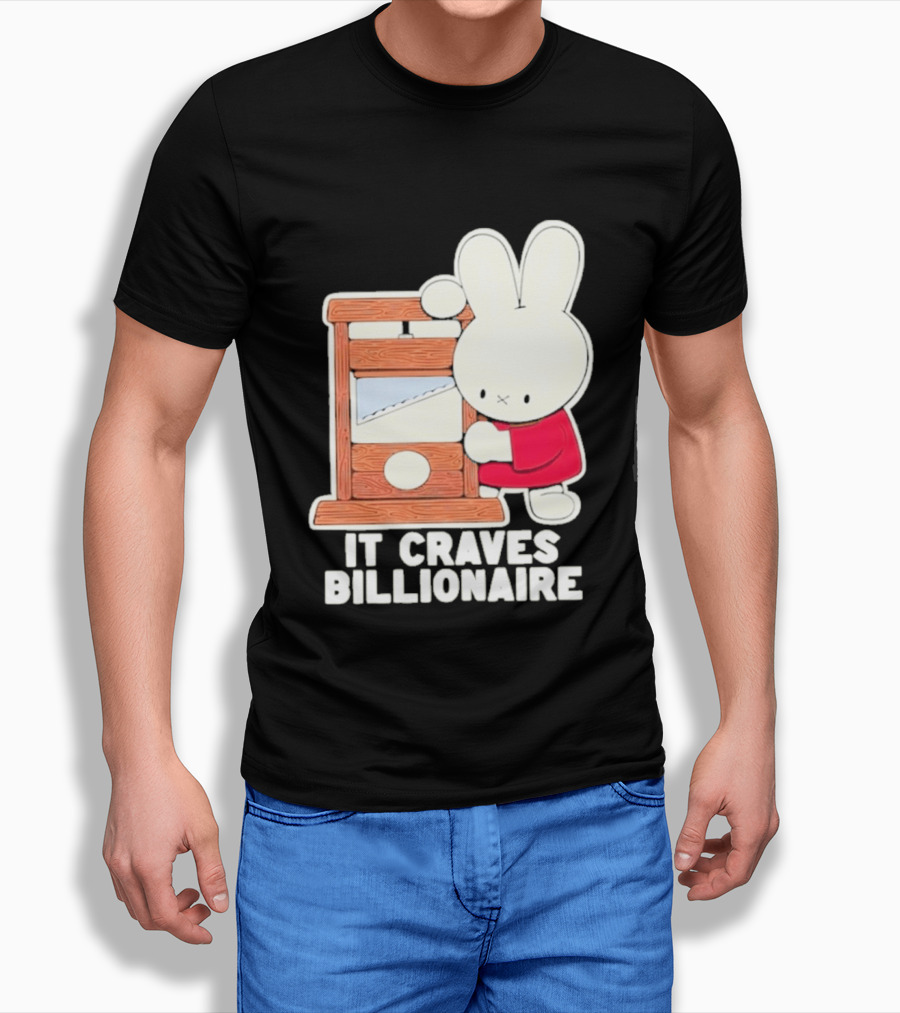 Villionaire Rabbit It Craves Billionaire Guillotine Red T-Shirt