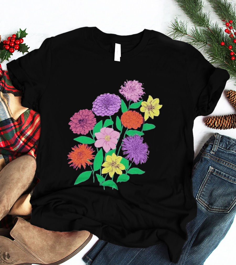 Jane Colby Colorful Floral Arrangement T-Shirt