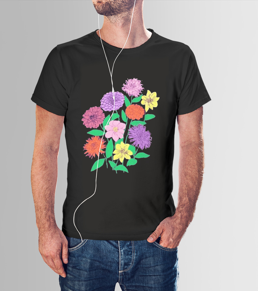 Jane Colby Colorful Floral Arrangement T-Shirt
