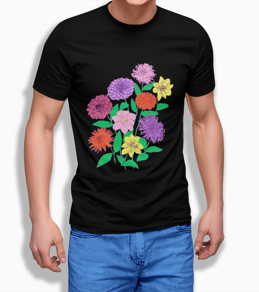 Jane Colby Colorful Floral Arrangement T-Shirt