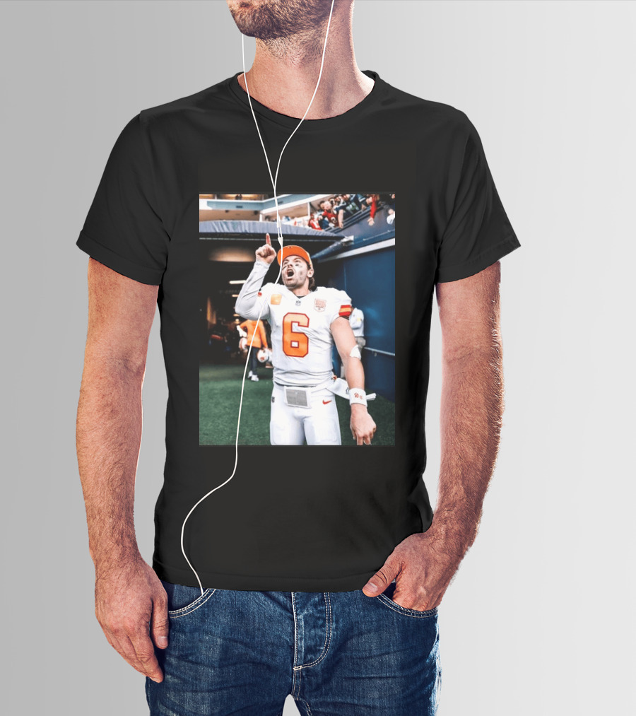 Baker Mayfield Tampa Bay Buccaneers NFL Quarterback Action Number 6 T-Shirt