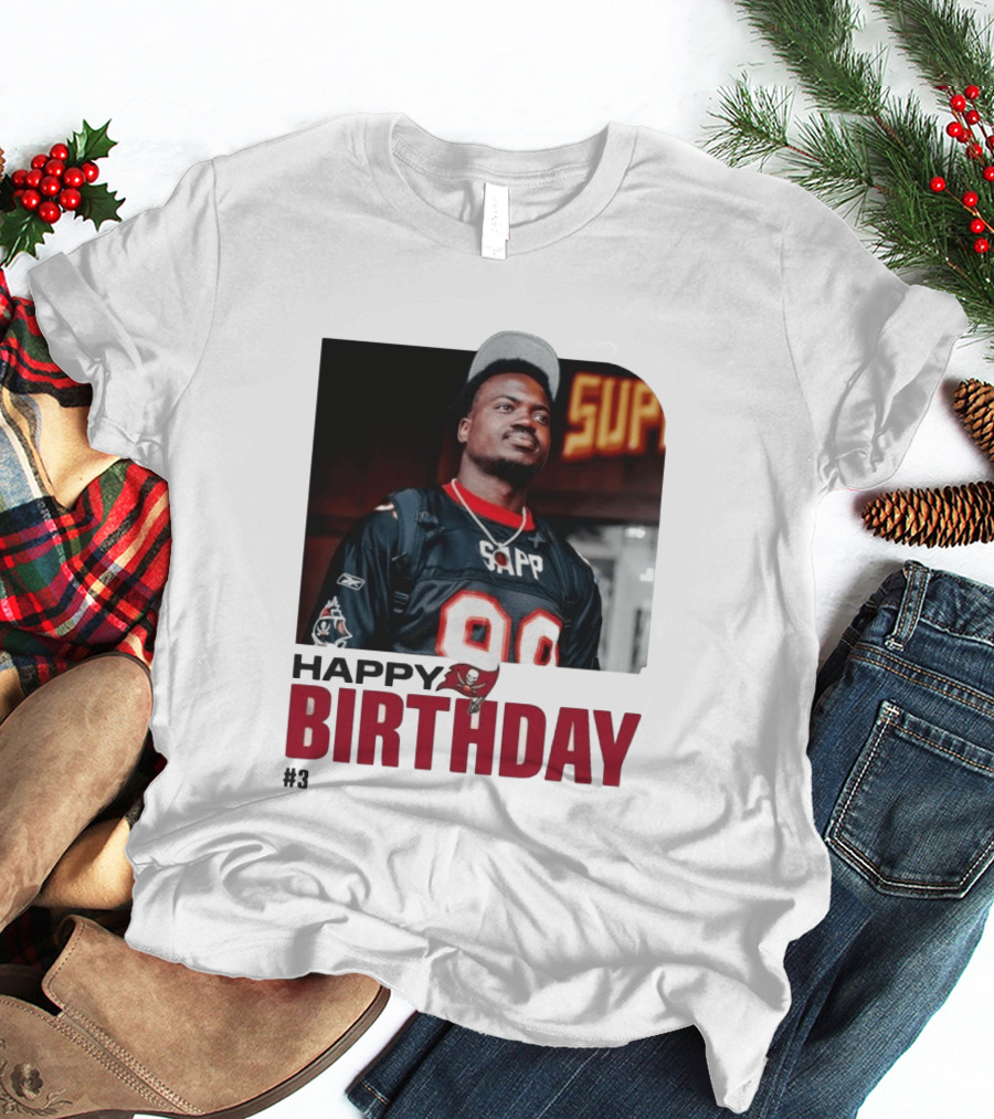 Happy Birthday Rueben Jr. Sapp Jersey #3 Football T-Shirt