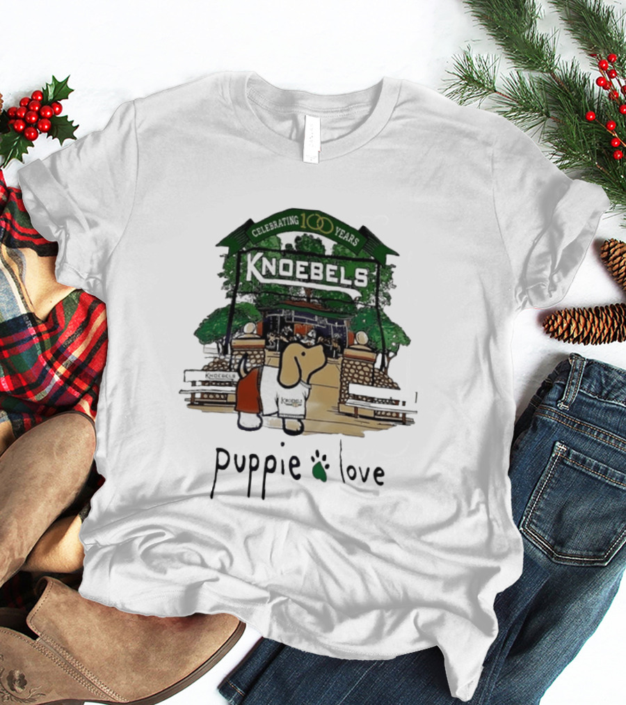 Celebrating 100 Years Knoebels Puppie Love T-Shirt