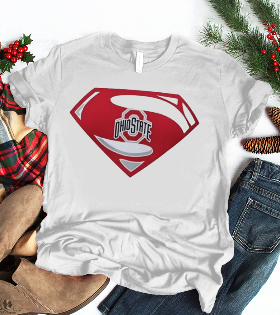 Ohio State Buckeyes Superman NCAA College Football T-Shirt