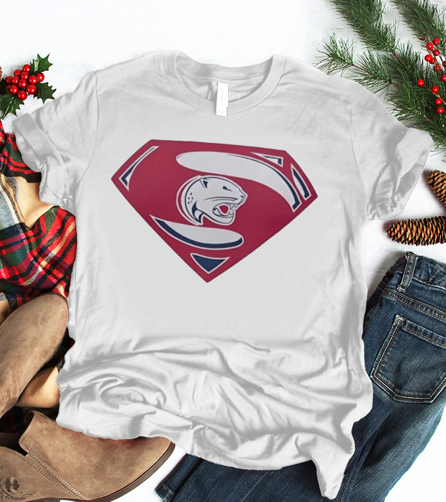 Panther S Emblem Superhero Sports Team Power T-Shirt
