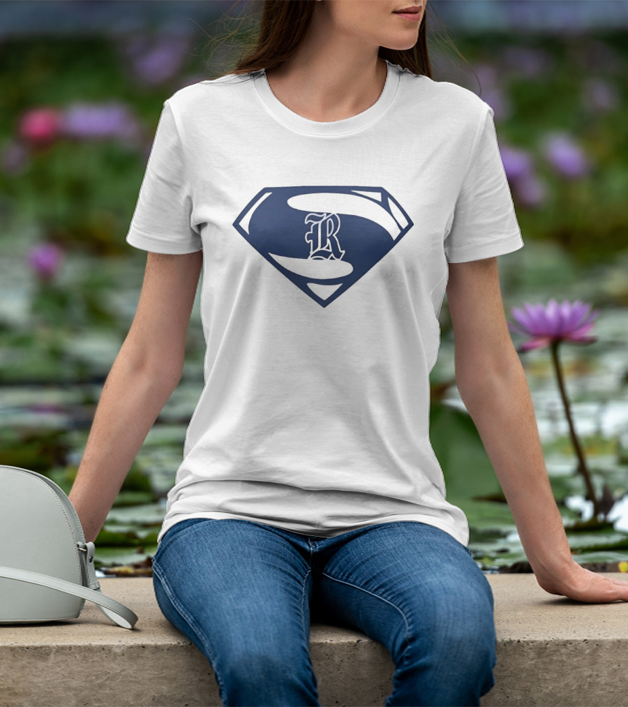 R Shield Emblem Superhero Inspired Crest T-Shirt
