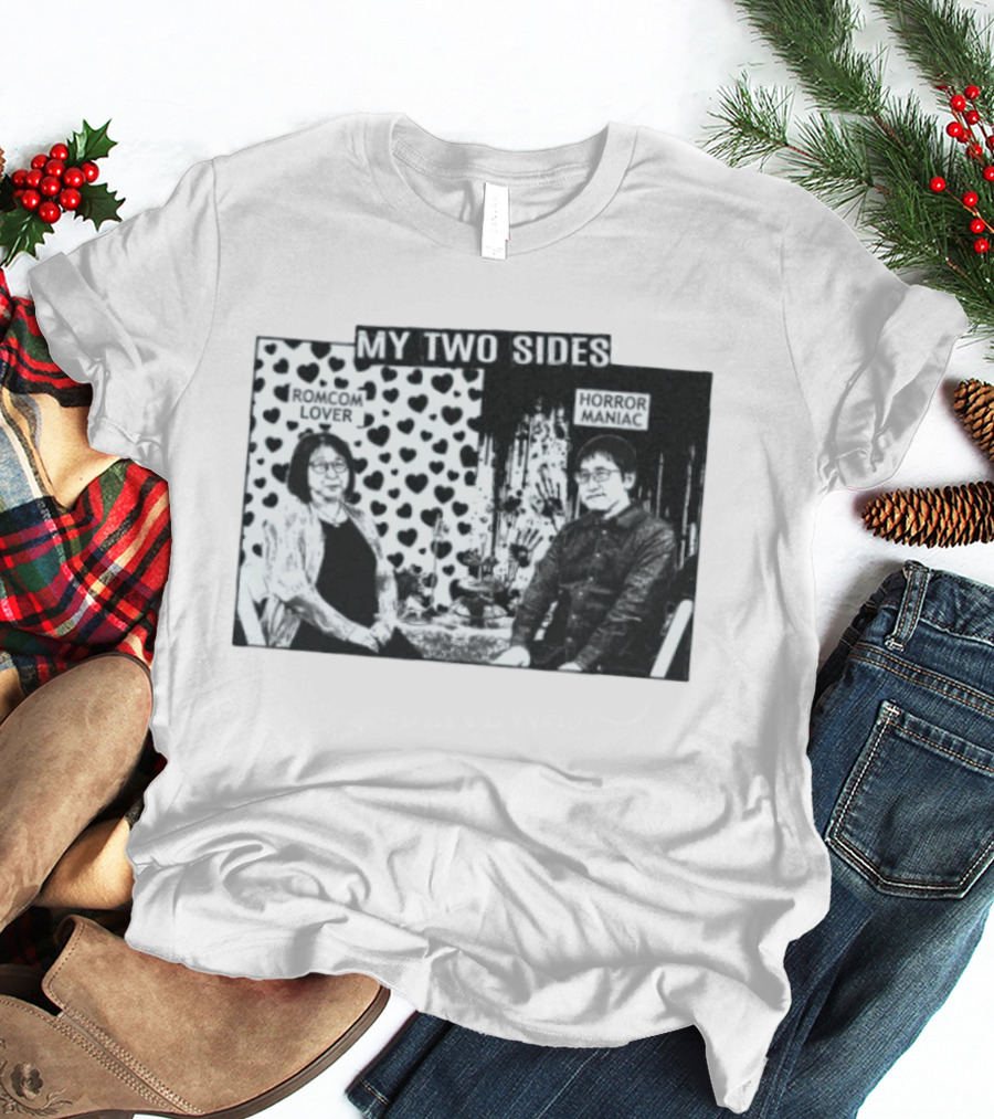 Rumiko Takahashi And Junji Ito My Two Sides Romcom Lover Horror Maniac T-Shirt