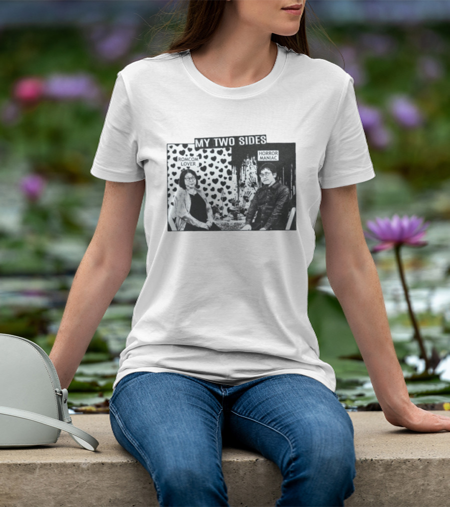 Rumiko Takahashi And Junji Ito My Two Sides Romcom Lover Horror Maniac T-Shirt