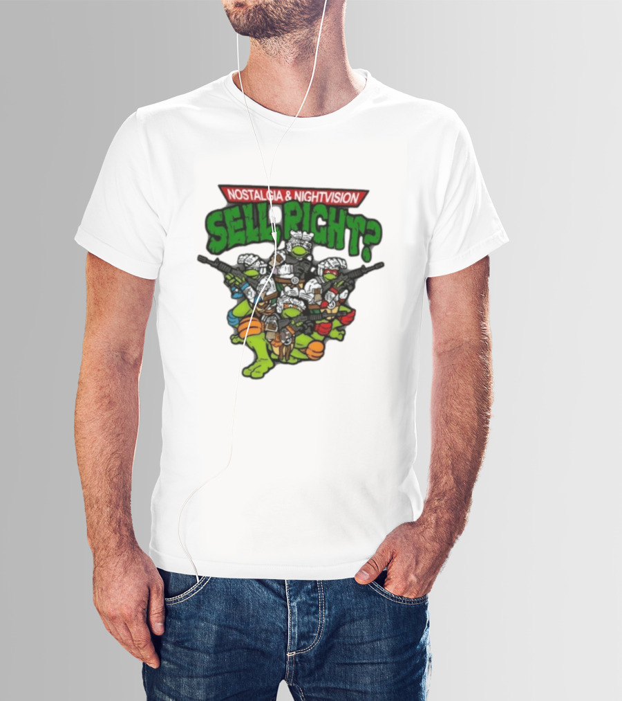 Nostalgia Nightvision TMNT Sell Right T-Shirt