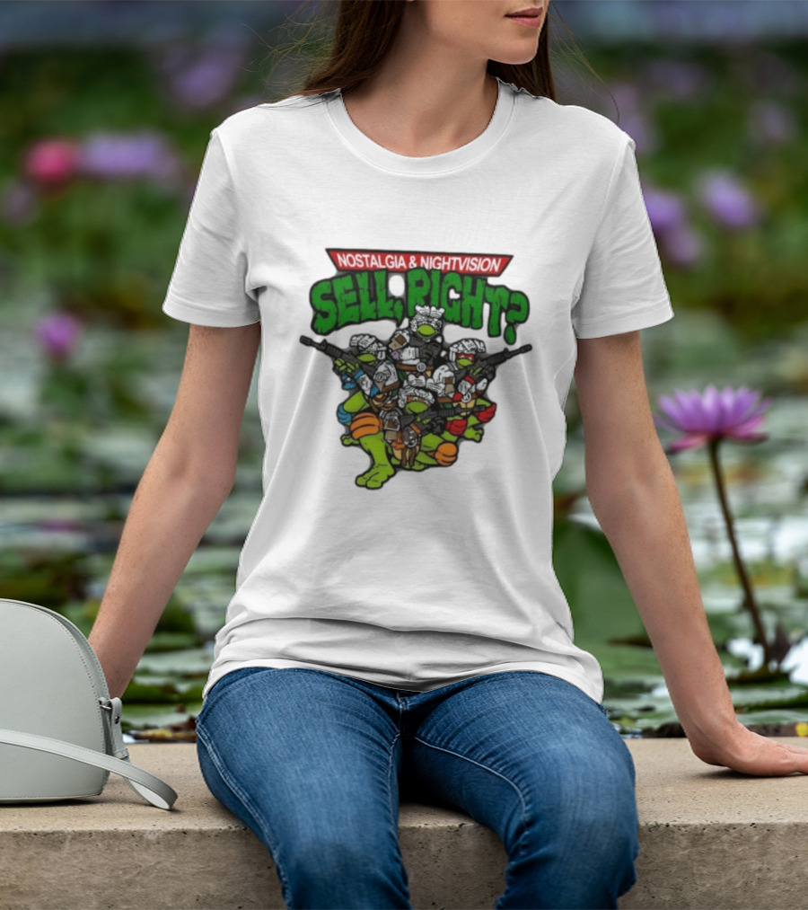 Nostalgia Nightvision TMNT Sell Right T-Shirt
