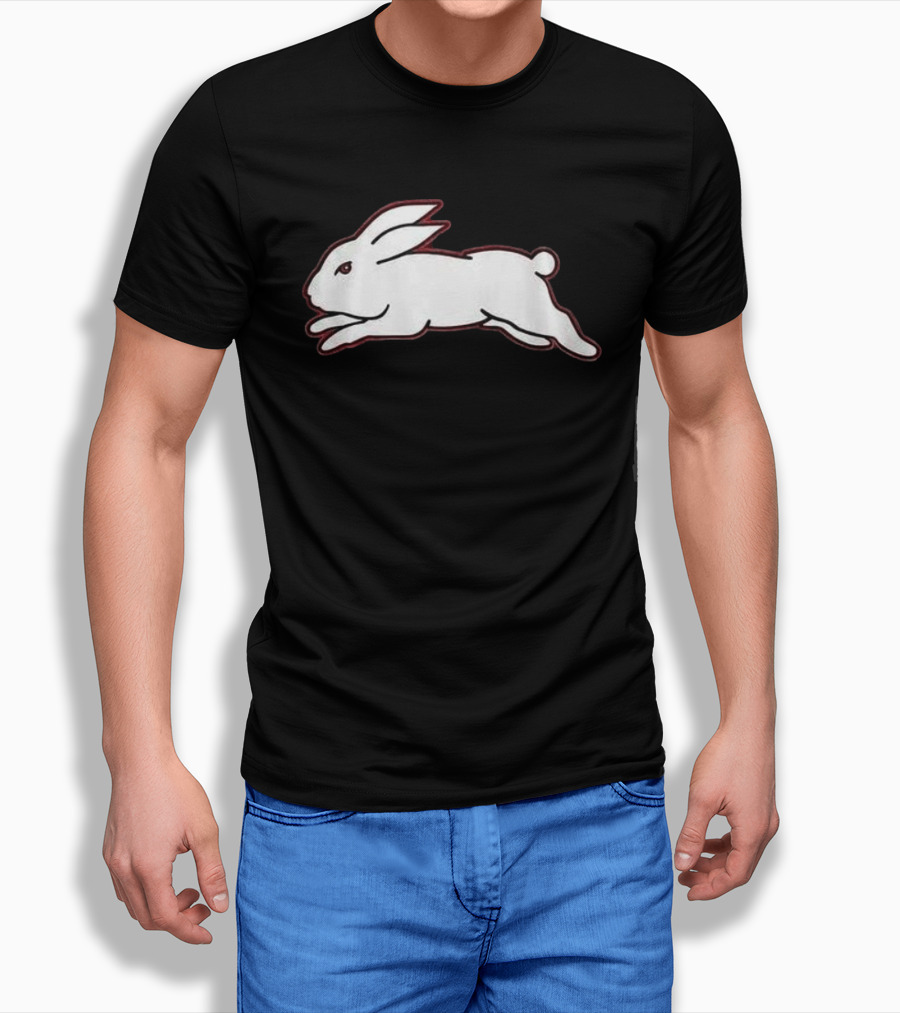 Jai 100th Game South Sydney Rabbitohs Iconic Rabbit Logo Celebration T-Shirt