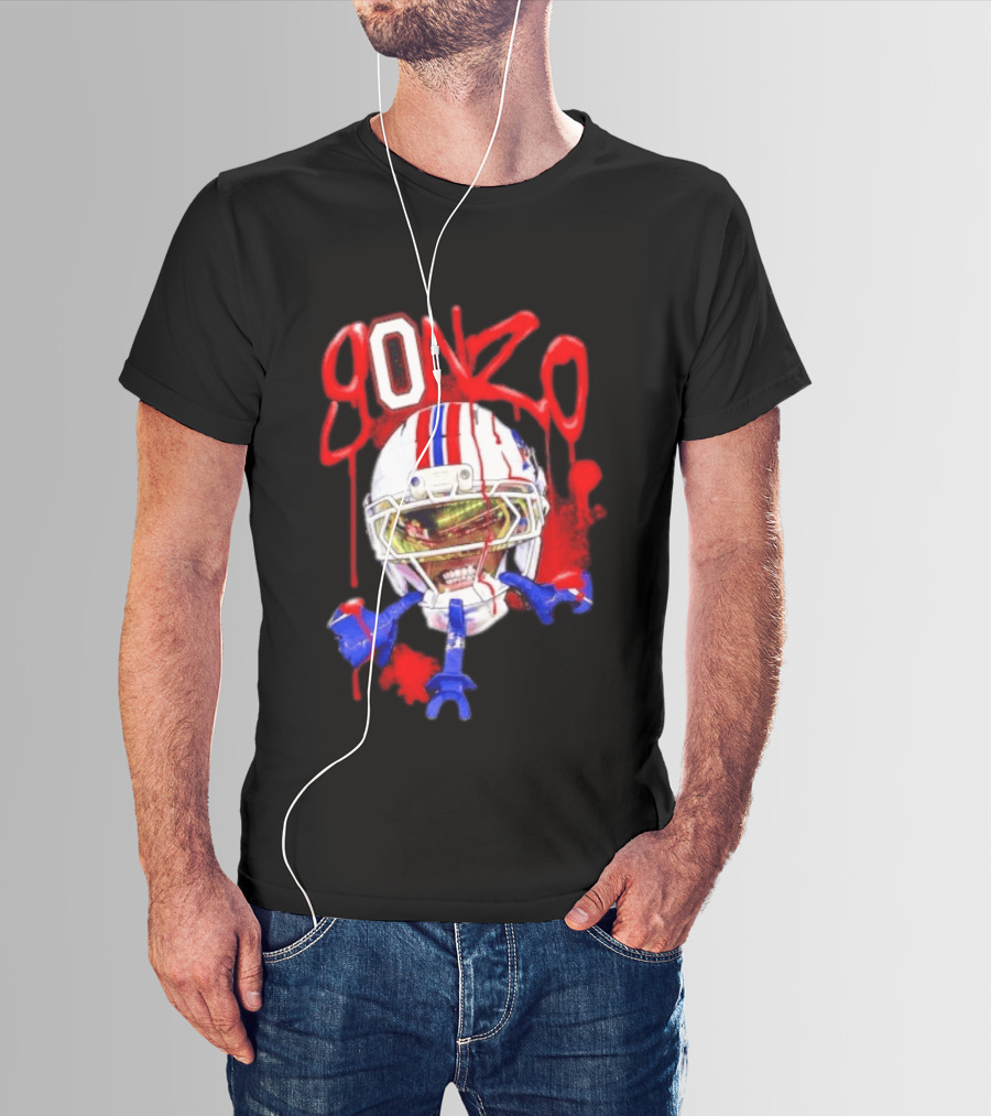 Christian Gonzalez Gonzo New England Patriots Football Helmets And Gear T-Shirt