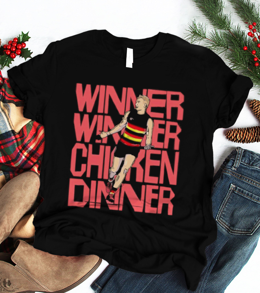 Jordan Dawson Winner Winner Chicken Dinner Adelaide Crows Victory T-Shirt