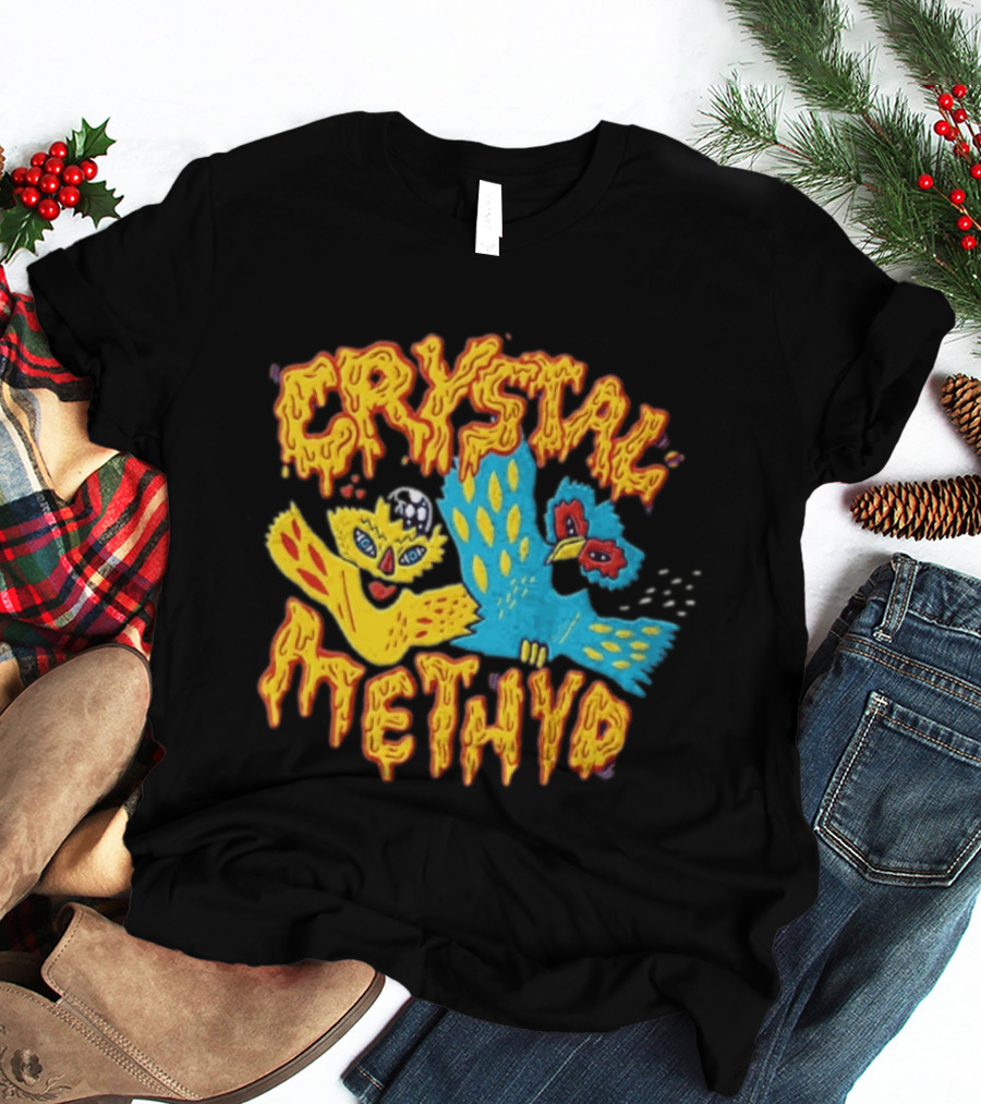 Crystal Methyd RuPaul Drag Race Bird Characters T-Shirt