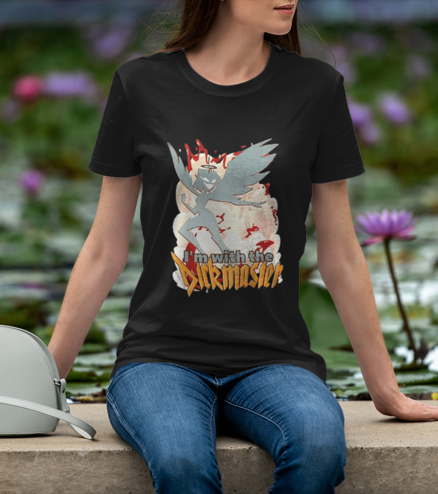 I'm With The Dickmaster Lute Hazbin Hotel Winged T-Shirt