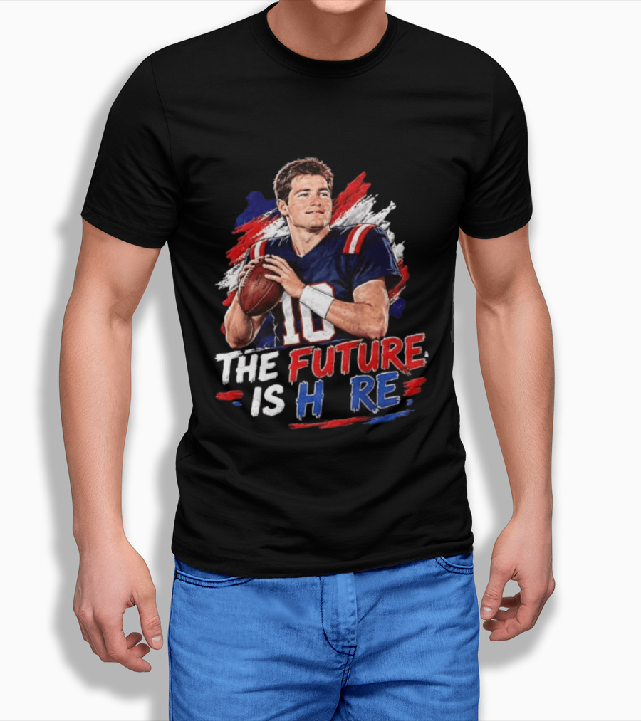 Mac Jones New England Patriots The Future Is Here Football T-Shirt