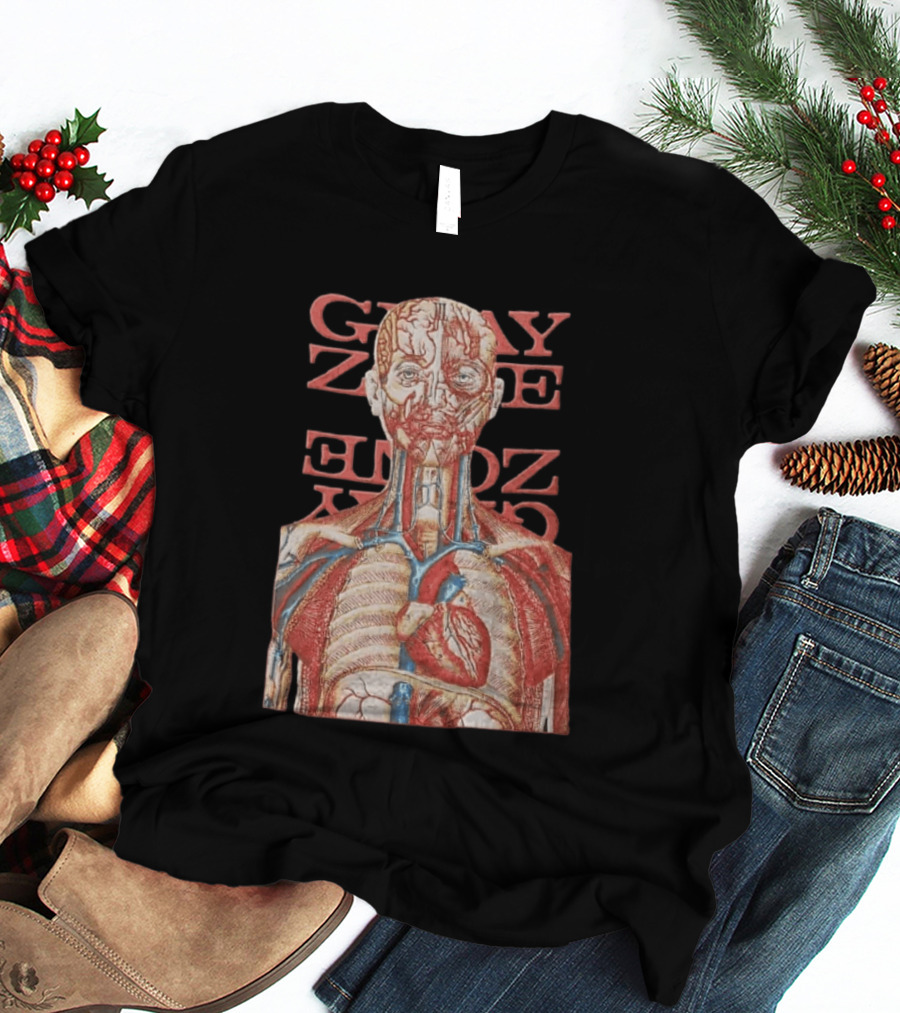 Gray Zone Anatomy Heart Illustration Adults Medical Revolutionize T-Shirt