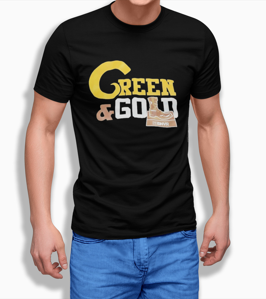 Green Gold Denver Boot Distressed DNVR T-Shirt